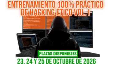 Entrenamiento práctico de Hacking web y de sistemas Vol. I - Presencial y Online en directo